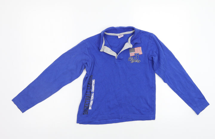 Navi Boys Blue   Pullover Polo Size 7-8 Years