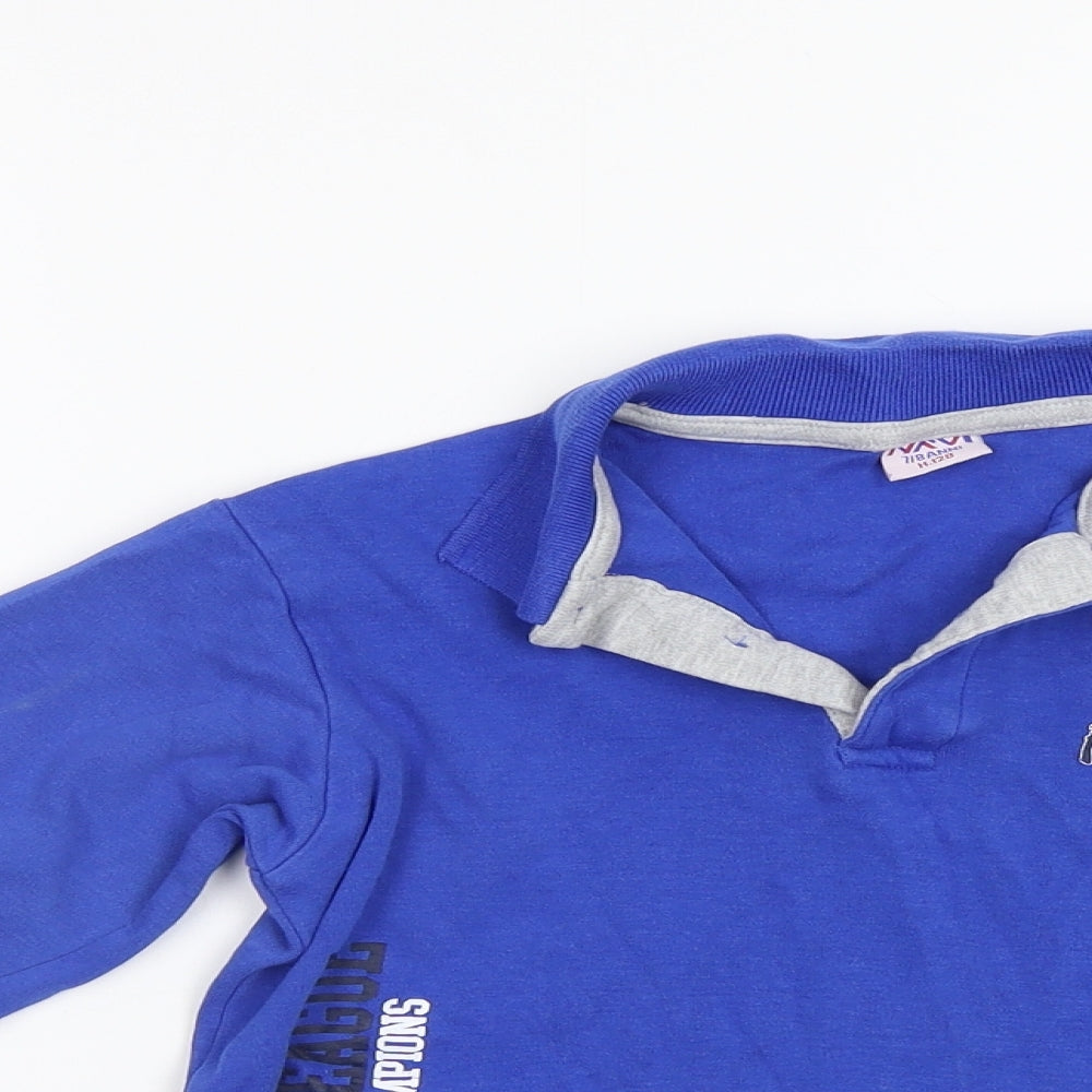 Navi Boys Blue   Pullover Polo Size 7-8 Years
