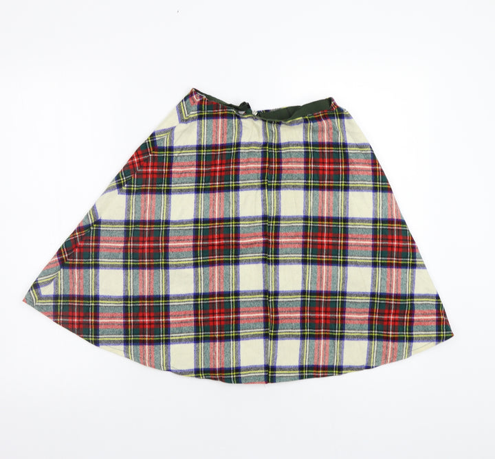 Laird Portch Girls Multicoloured Check  A-Line Skirt Size 12 Years