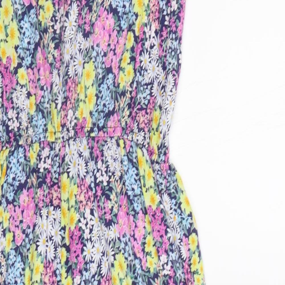 TU Girls Multicoloured Floral  Jumpsuit One-Piece Size 12 Years
