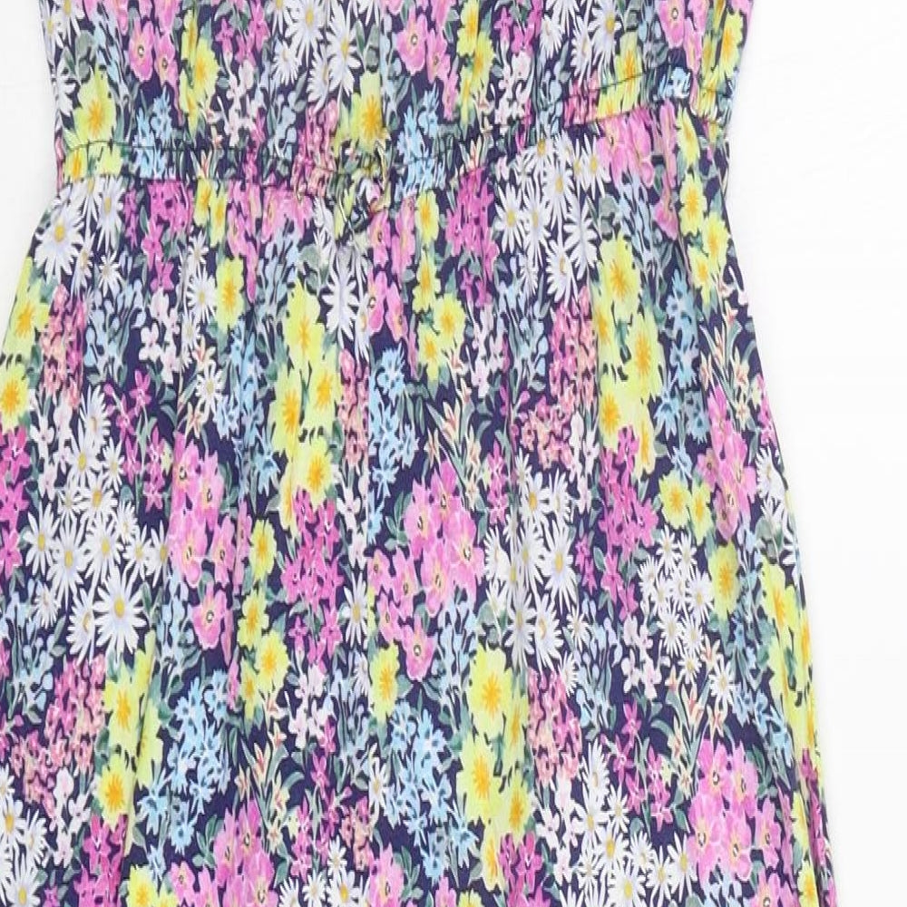 TU Girls Multicoloured Floral  Jumpsuit One-Piece Size 12 Years