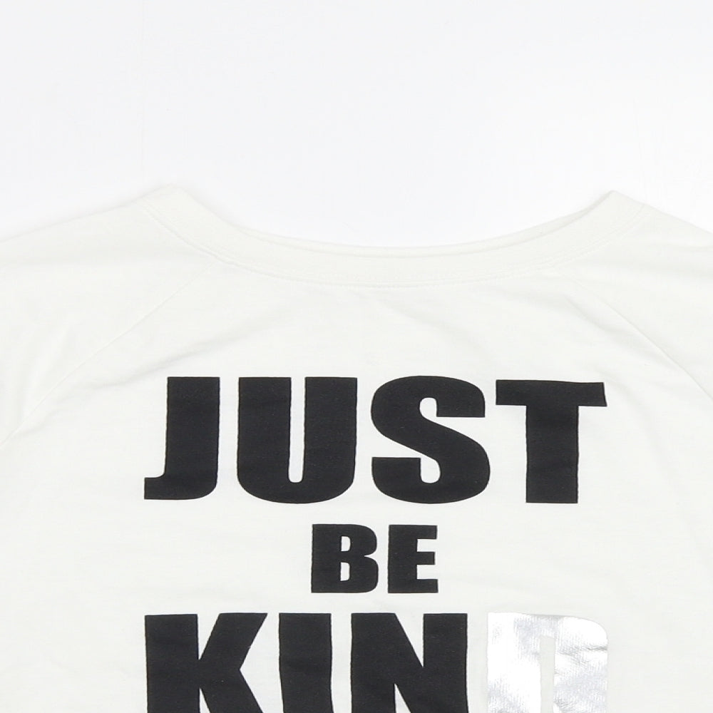 H&M Girls White   Basic T-Shirt Size 8-9 Years