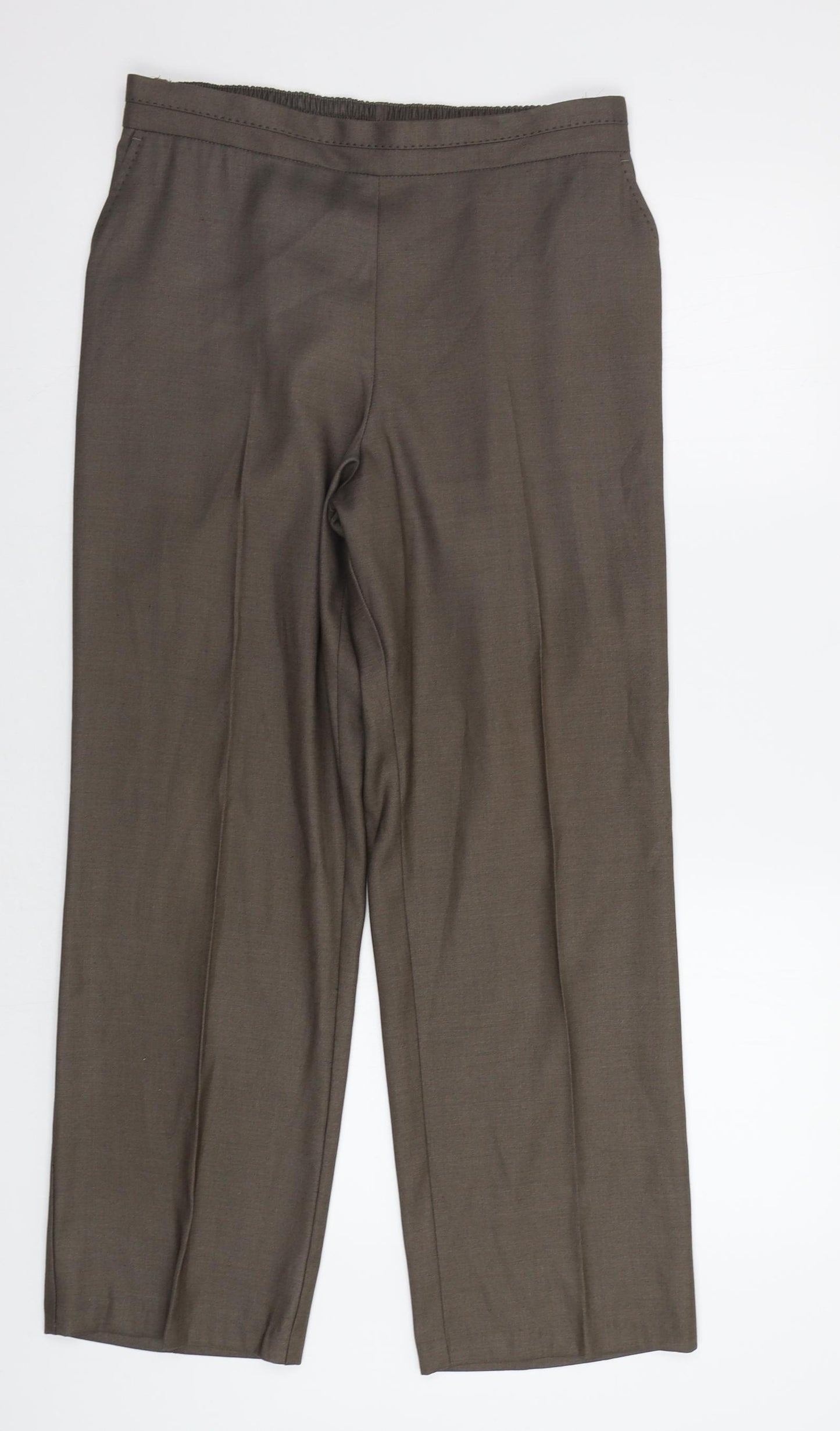 m&s Womens Brown   Trousers  Size 12 L29 in