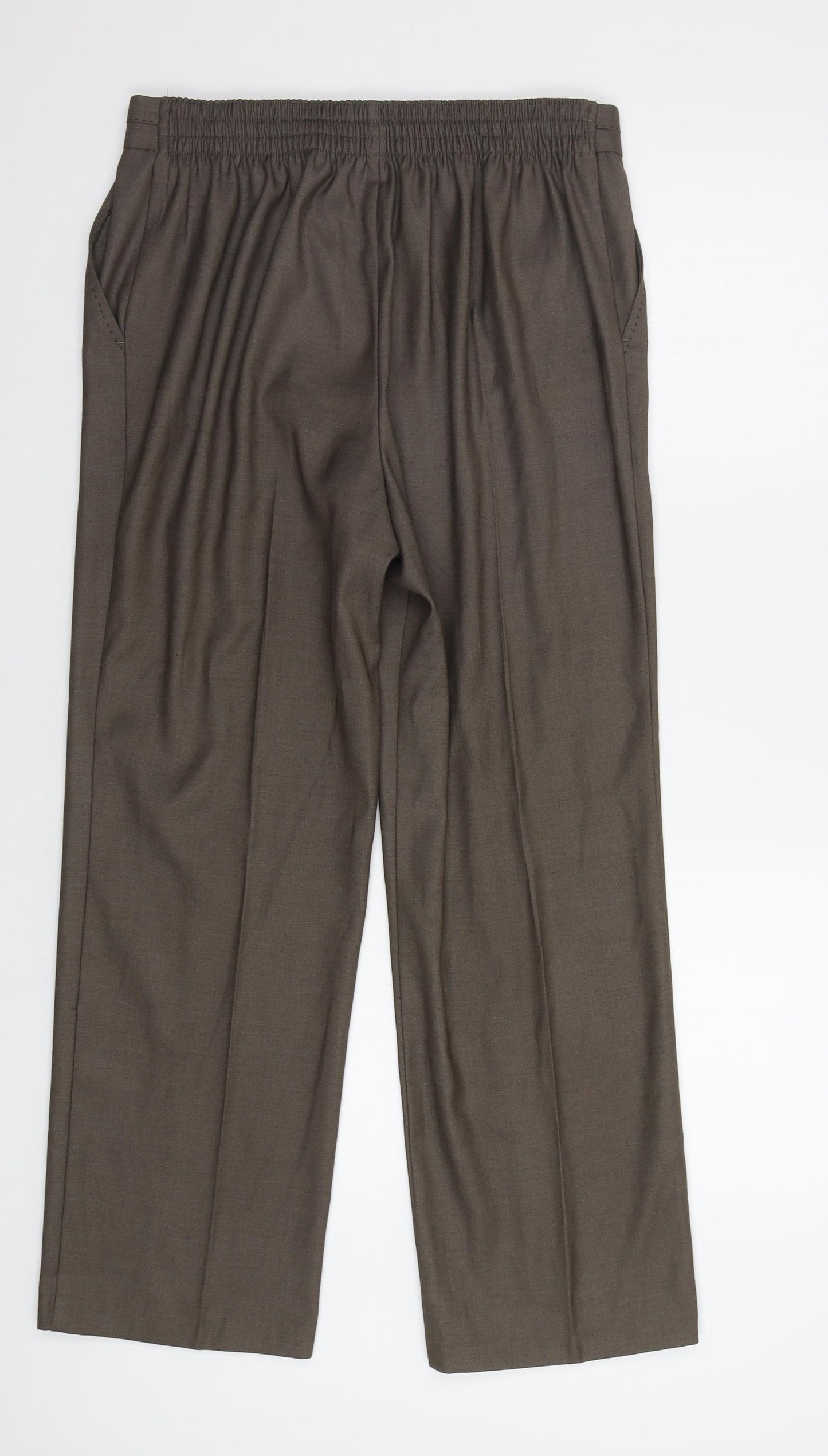 m&s Womens Brown   Trousers  Size 12 L29 in
