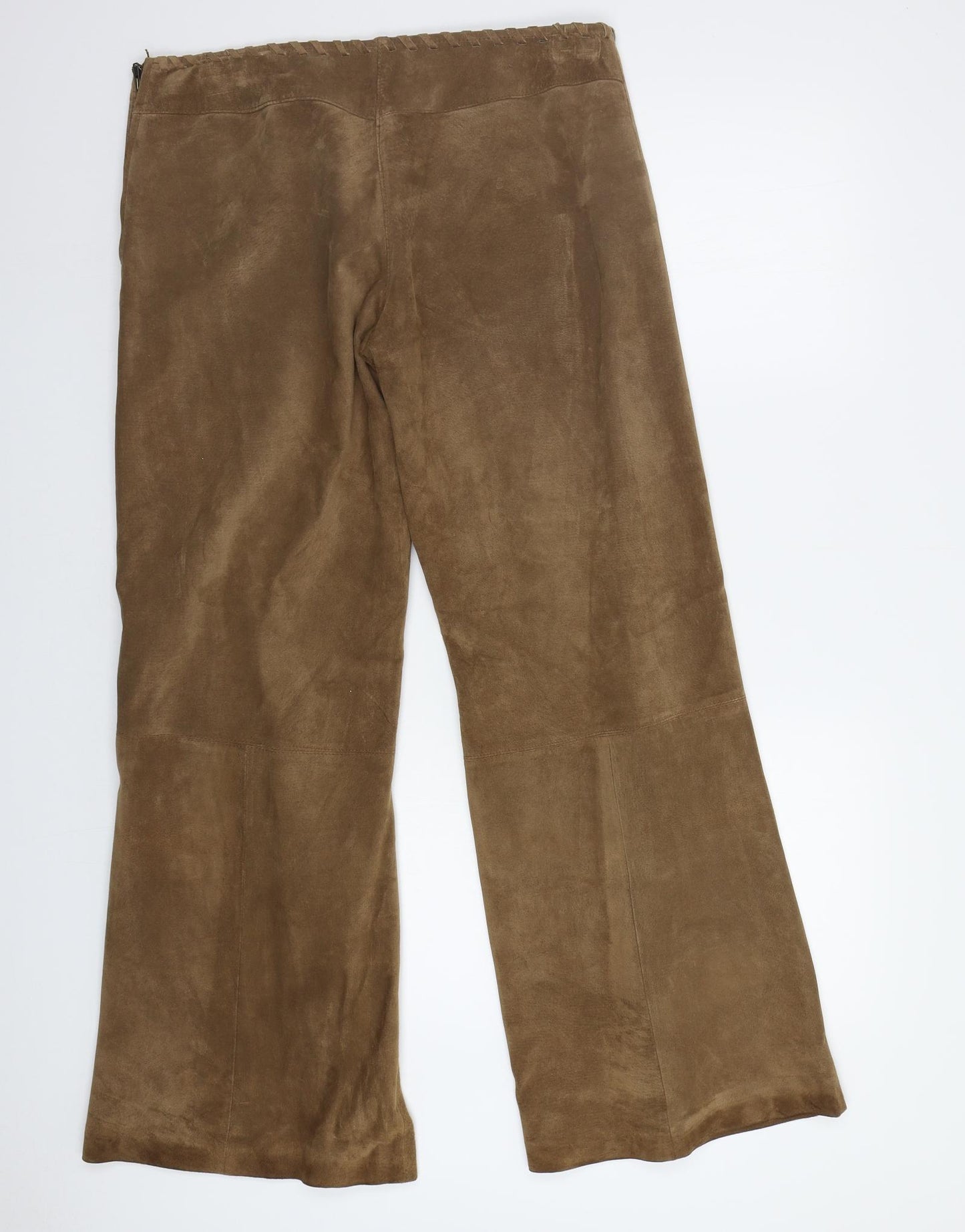 Clothes Womens Brown   Trousers  Size 14 L30 in - Suede