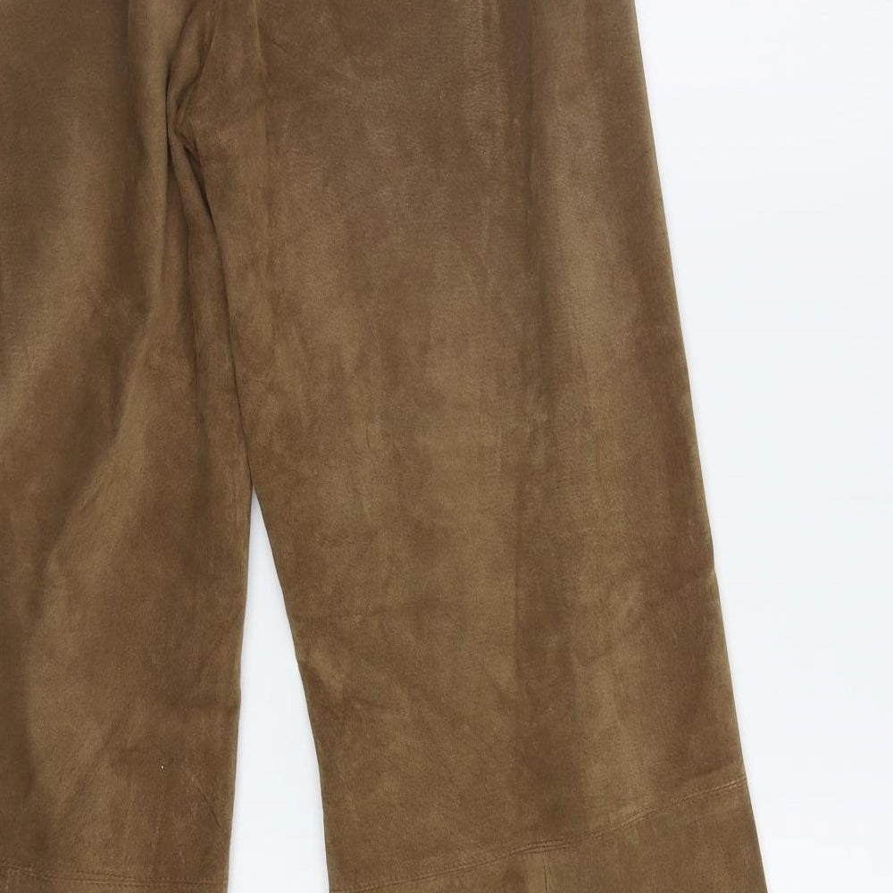 Clothes Womens Brown   Trousers  Size 14 L30 in - Suede