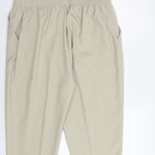 Canda Womens Beige   Cropped Trousers Size 20 L23 in