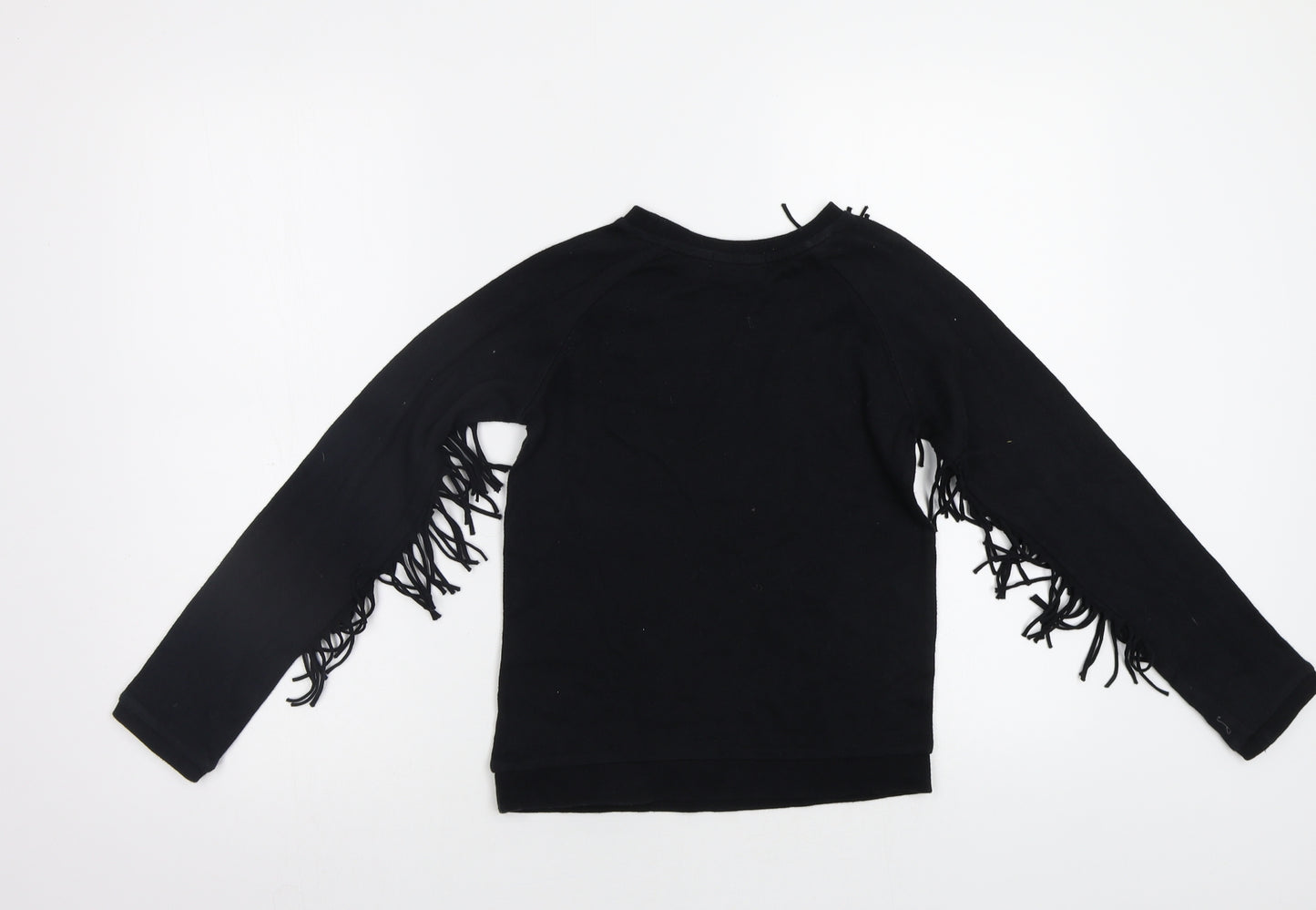 H&M Girls Black   Pullover Sweatshirt Size 8-9 Years