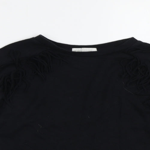 H&M Girls Black   Pullover Sweatshirt Size 8-9 Years