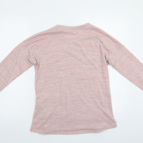 Peacocs Womens Pink   Pullover Sweatshirt Size 10