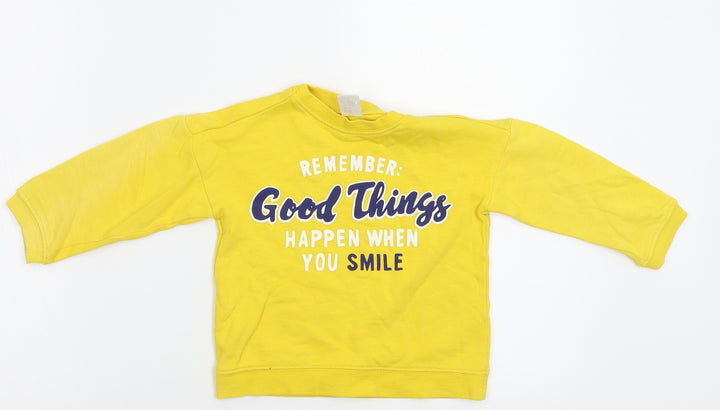 H&M Baby Yellow Basic Casual Size 12 Months