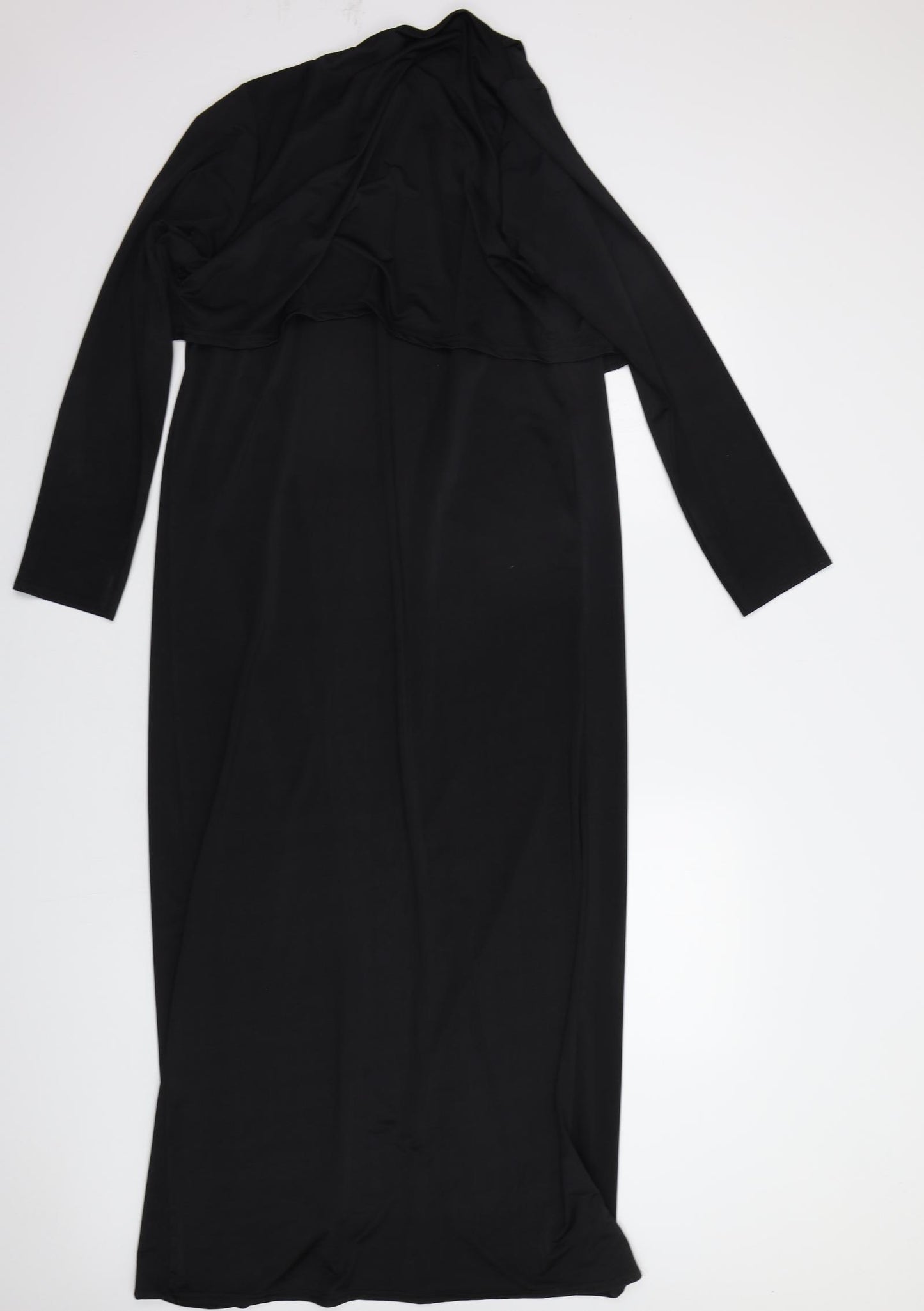 Boohoo Womens Black   Overcoat Coat Size M