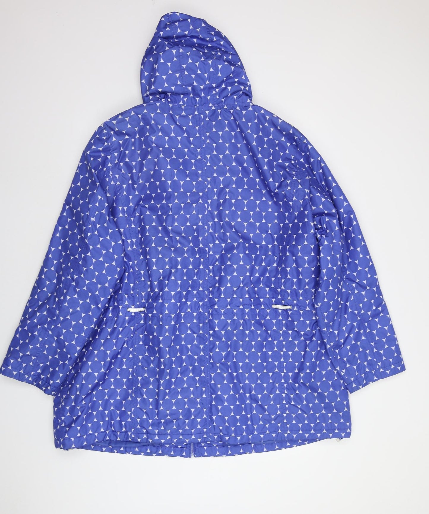 Climate Base Womens Blue Polka Dot  Rain Coat Coat Size 26