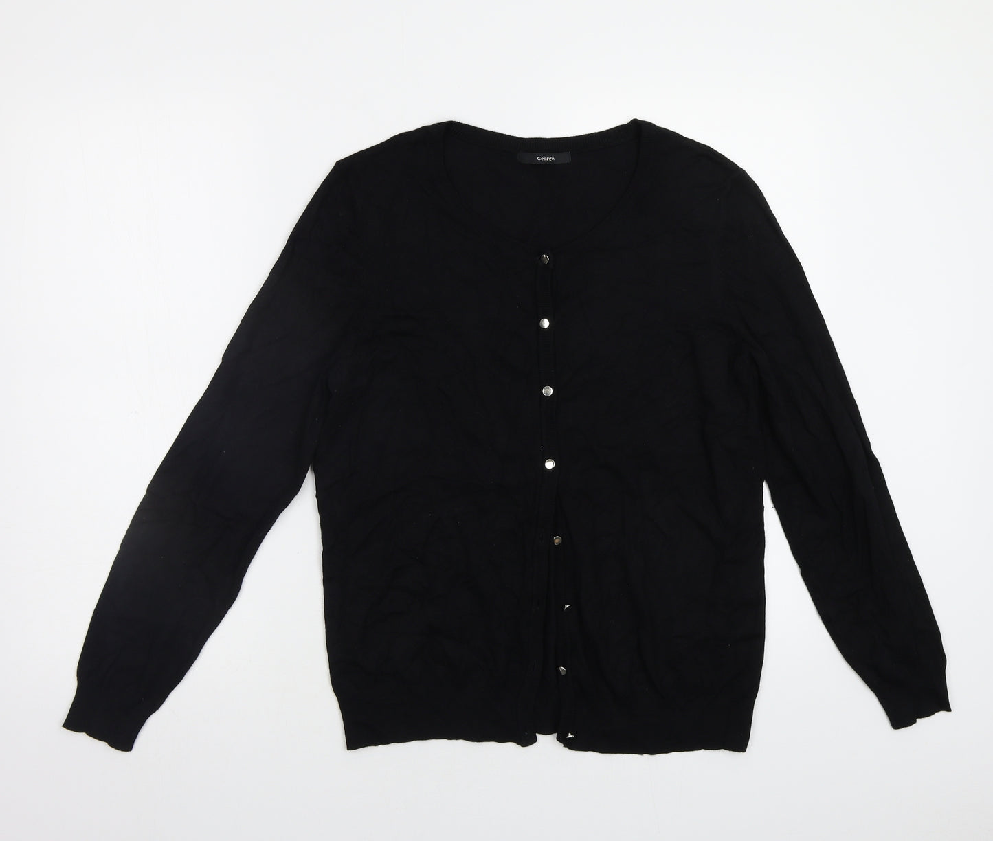 George Womens Black   Cardigan Jumper Size 16
