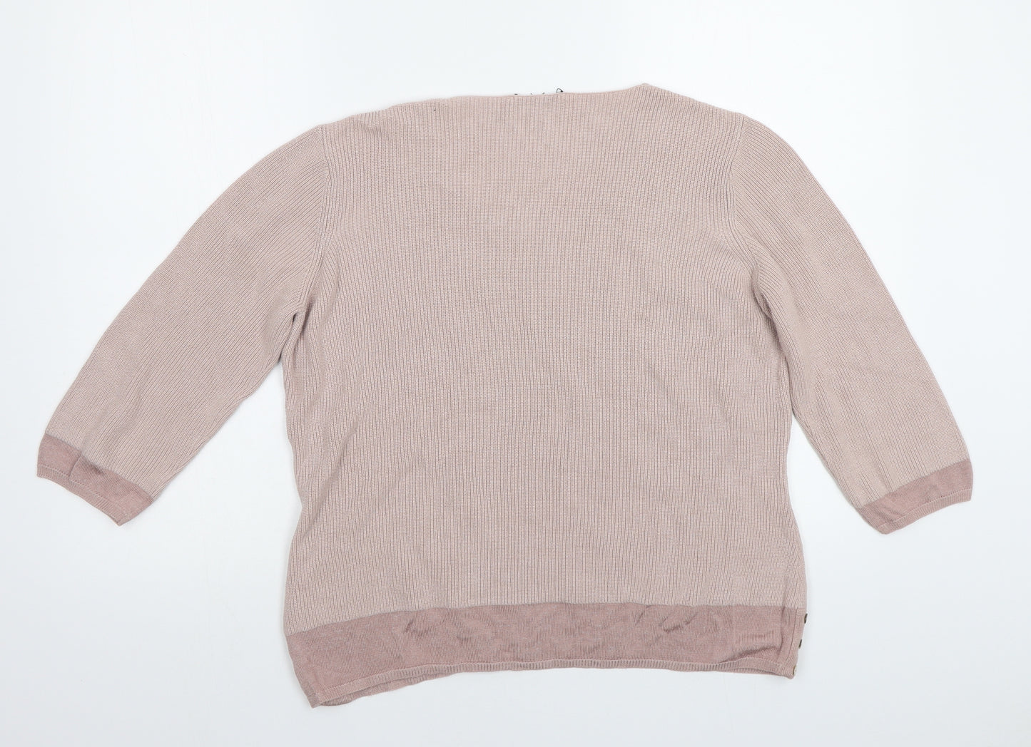 M&S Womens Pink   Pullover Jumper Size 16