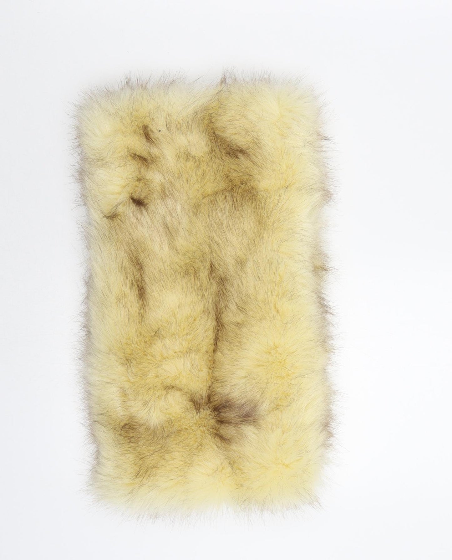 Preworn Womens Beige    Scarf   - Furry