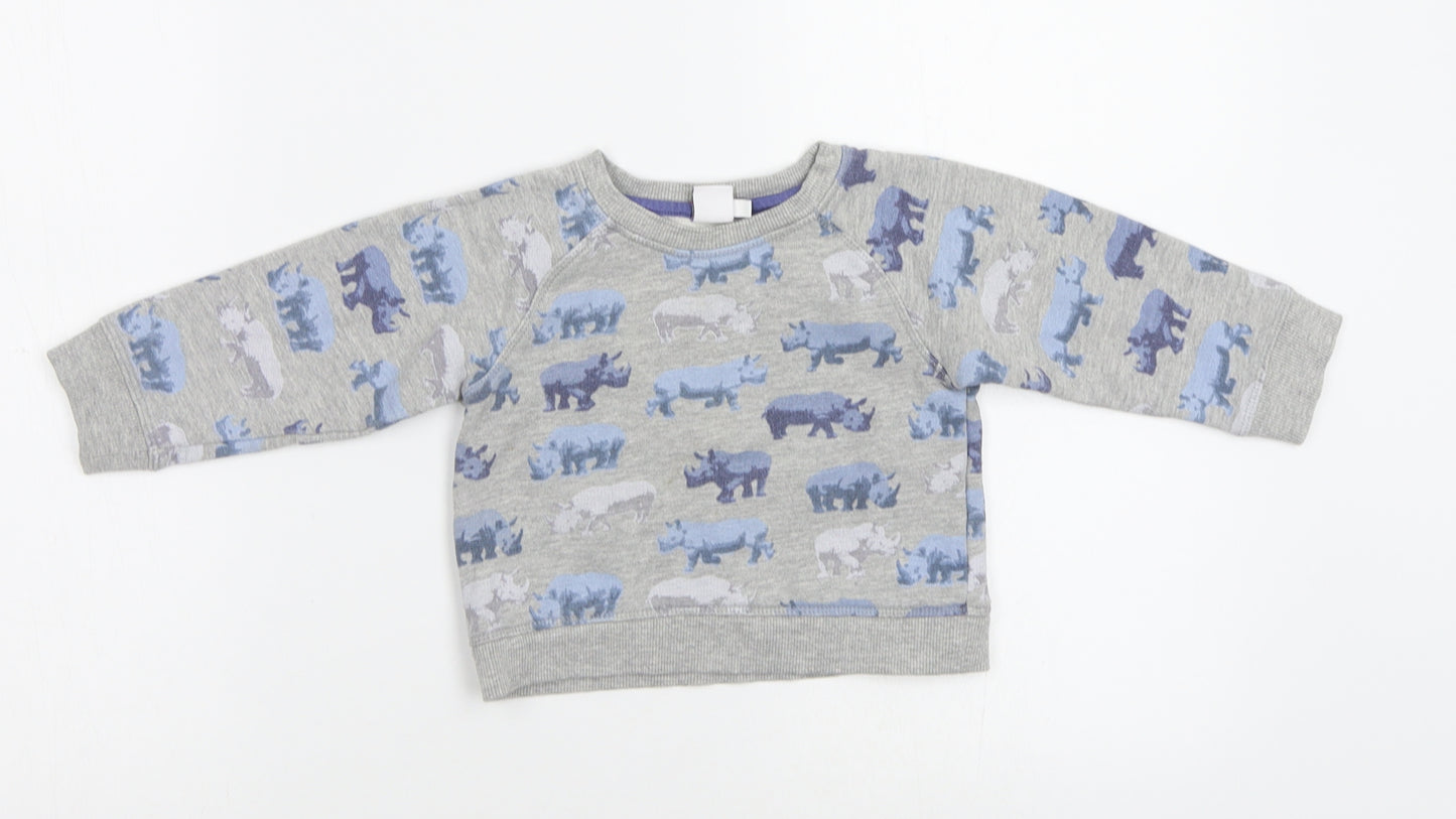 Mini Club Baby Grey   Basic Blouse Size 12 Months