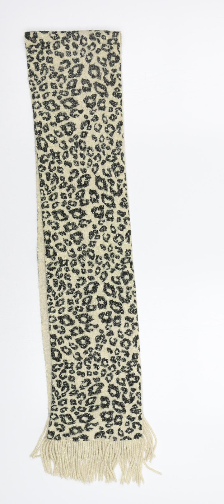 Preworn Girls Beige Animal Print  Scarf Scarves & Wraps Size Regular