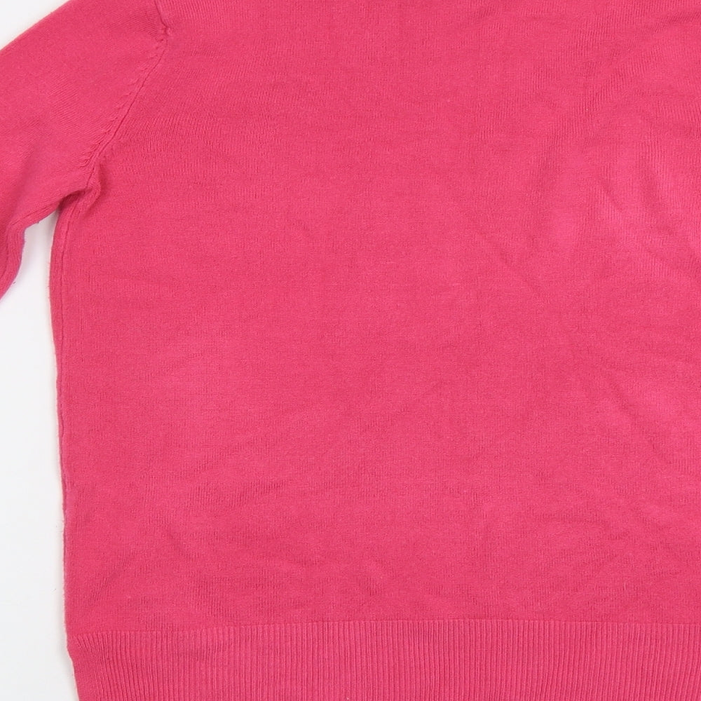 M&S Womens Pink   Pullover Jumper Size S