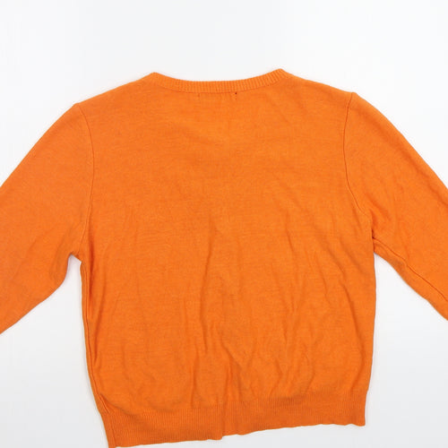 Primark Womens Orange   Cardigan Jumper
