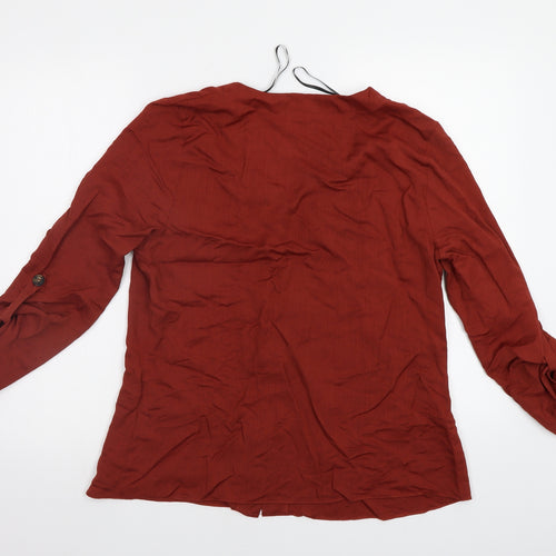 Primark Womens Brown   Basic Button-Up Size 16
