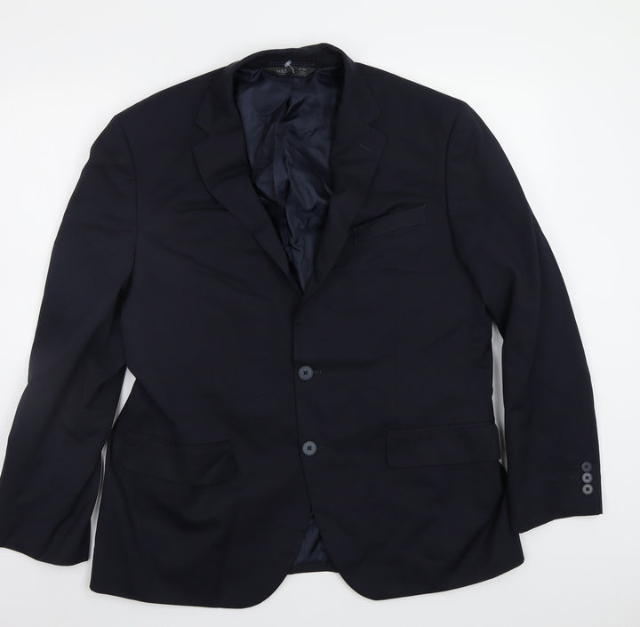 M&S Mens Blue Jacket Blazer Size 42