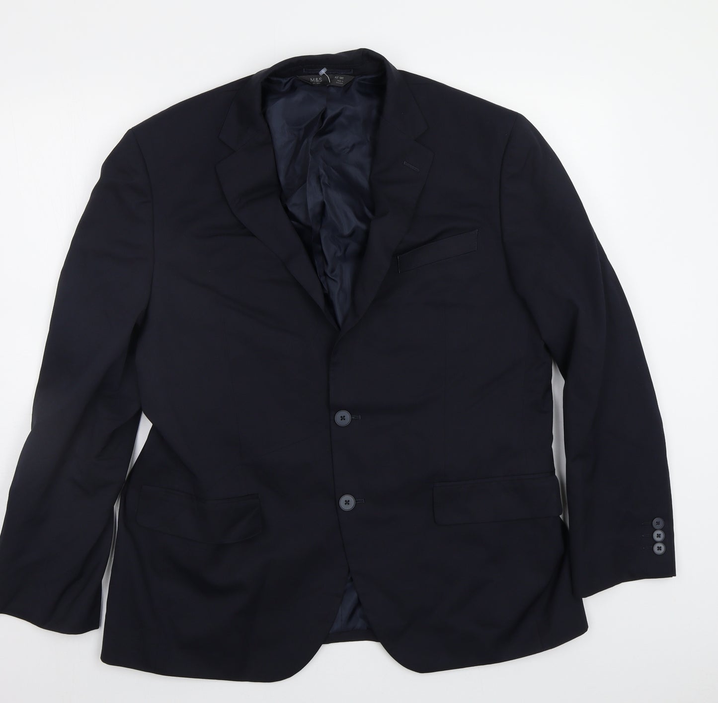 M&S Mens Blue   Jacket Blazer Size 42