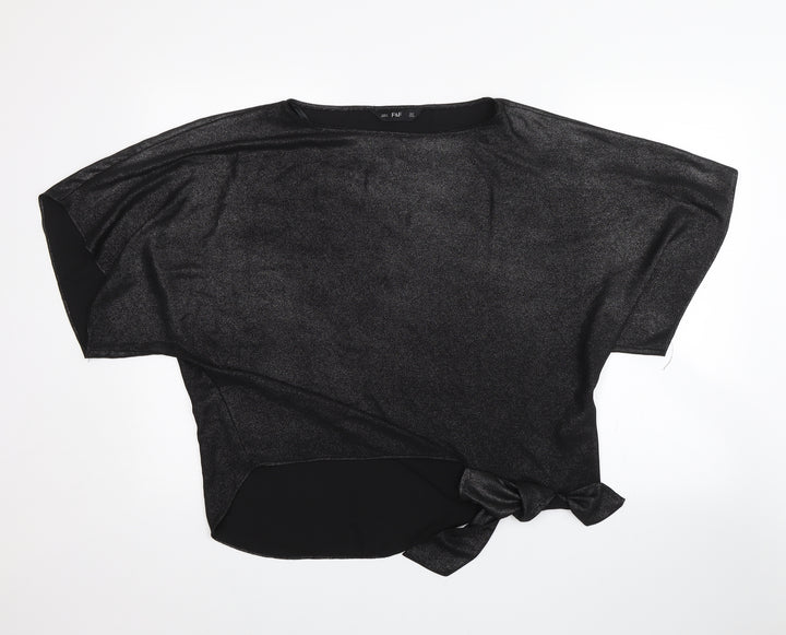 F&F Womens Black   Basic Blouse Size 12