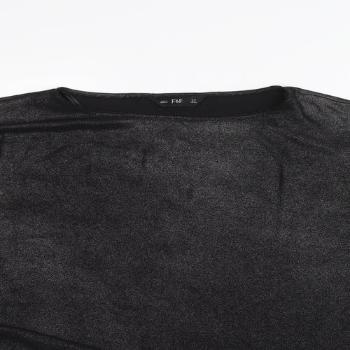 F&F Womens Black   Basic Blouse Size 12