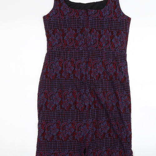 Wills Lifestyle Womens Blue Floral  Shift  Size M