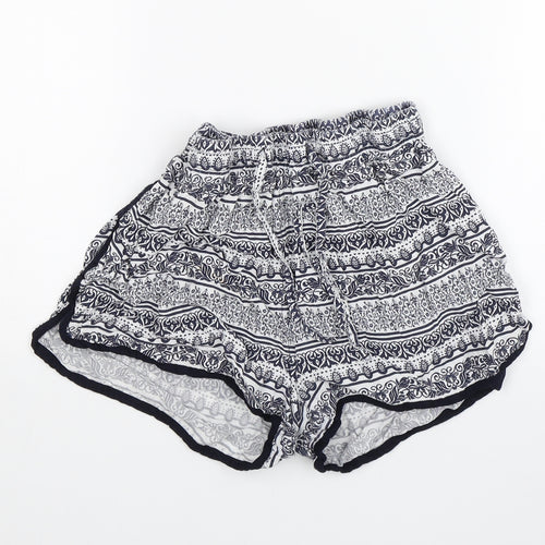 Atmosphere Womens Blue Floral  Culotte Shorts Size 10