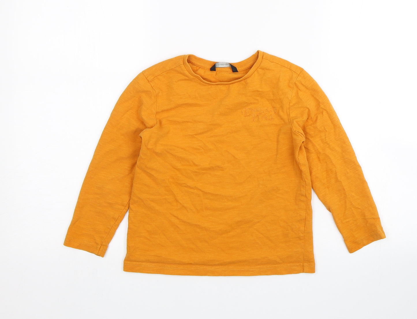 George Boys Orange   Basic T-Shirt Size 5-6 Years