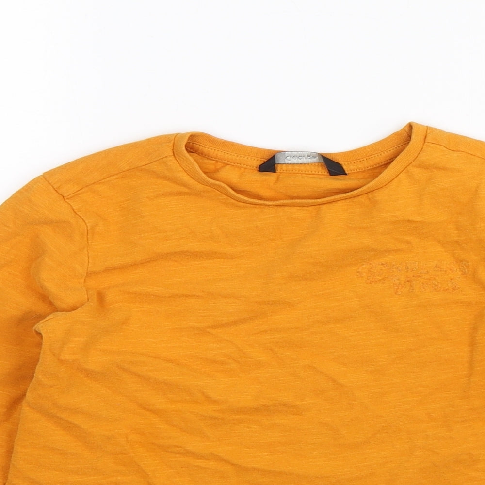 George Boys Orange   Basic T-Shirt Size 5-6 Years