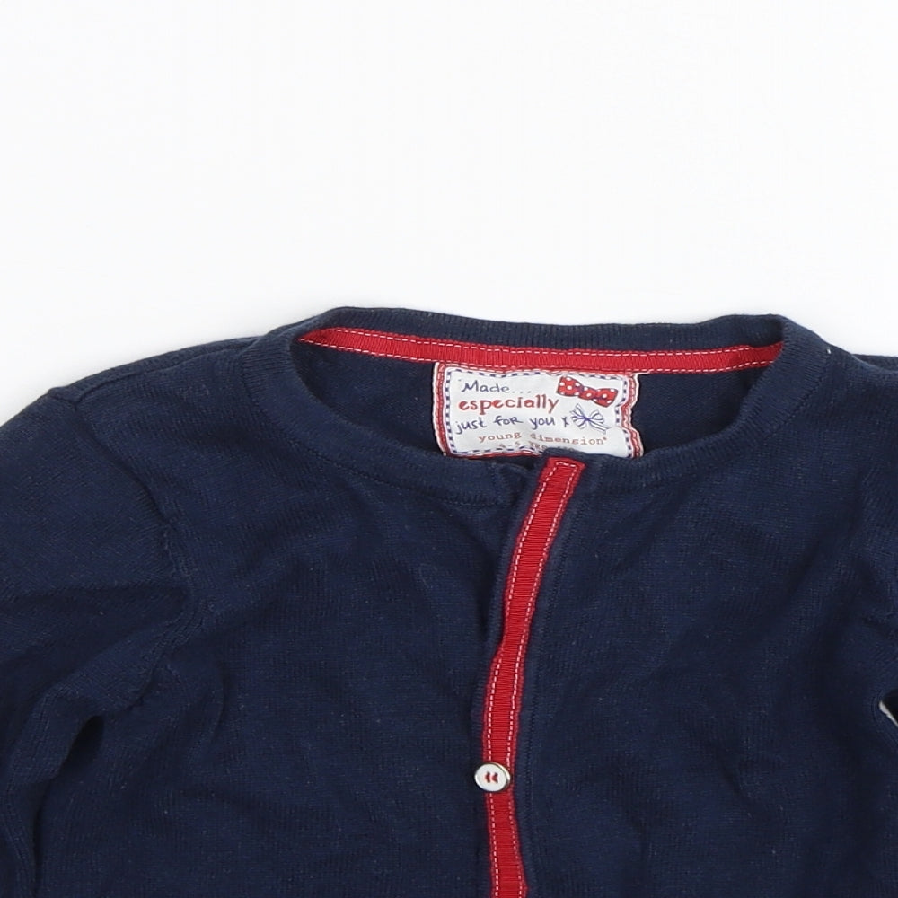 Young Dimension Girls Blue   Cardigan Jumper Size 4-5 Years