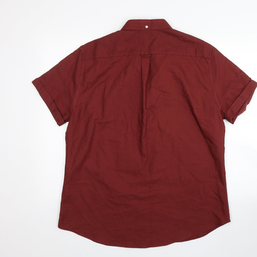 New Look Mens Red    Button-Up Size XL