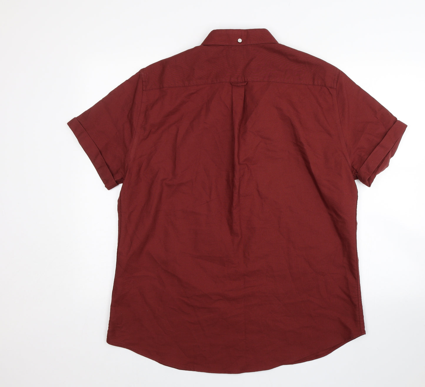 New Look Mens Red    Button-Up Size XL