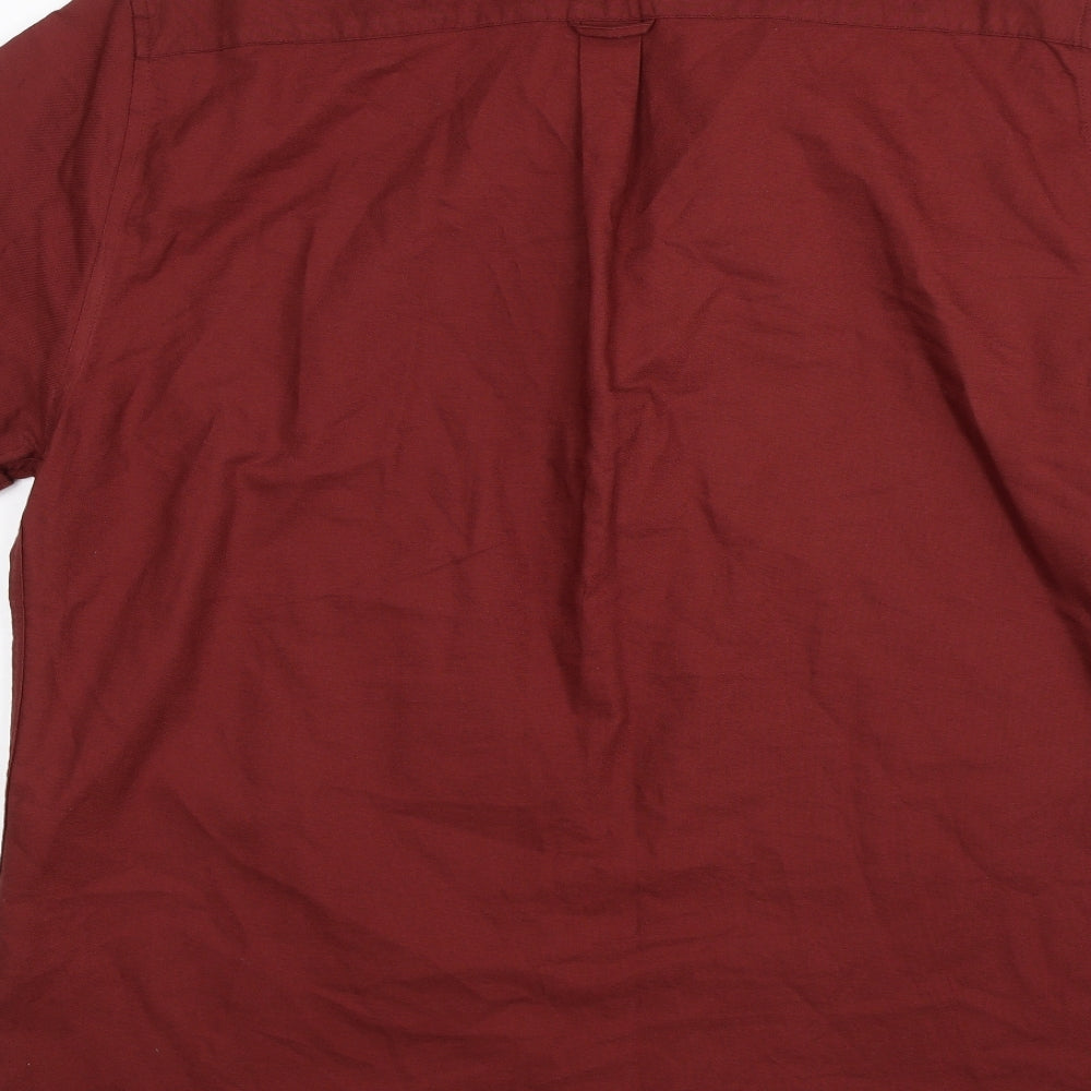 New Look Mens Red    Button-Up Size XL