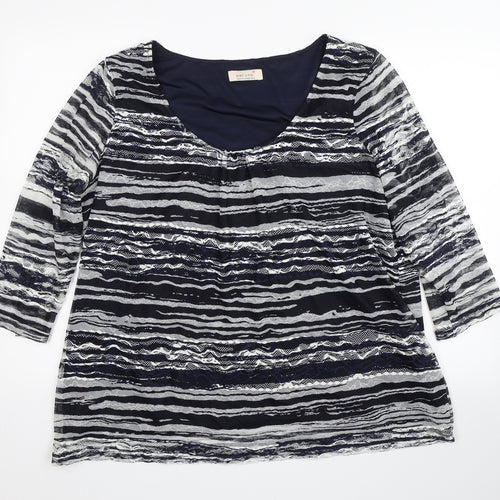 Per Una Womens Blue   Basic Blouse Size 22