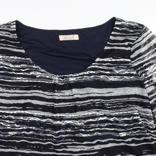 Per Una Womens Blue   Basic Blouse Size 22