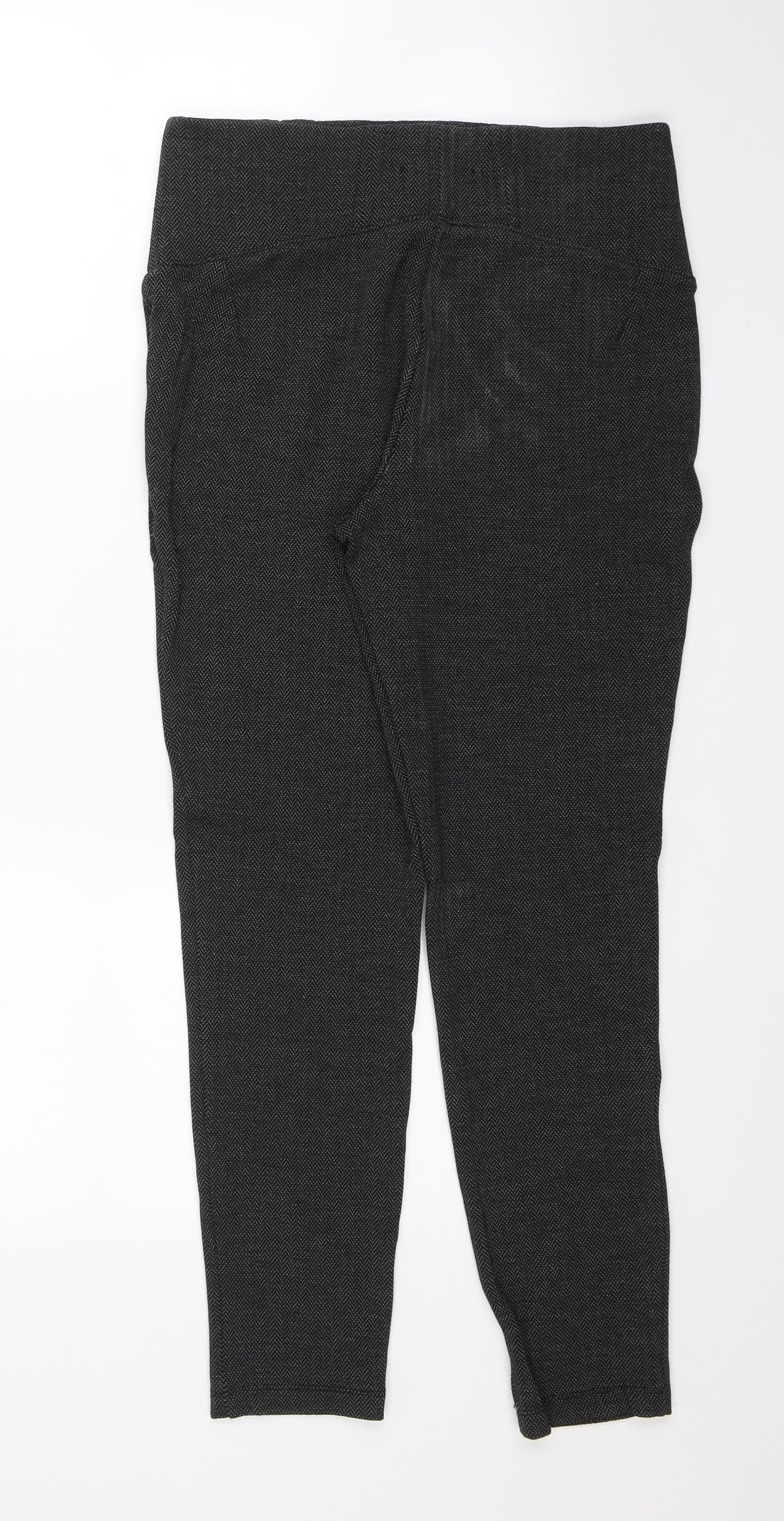M&S Womens Black   Jegging Trousers Size 10 L25 in
