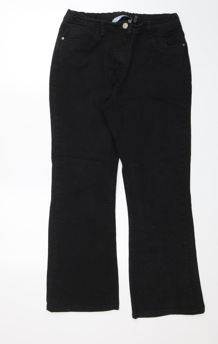 Christie Womens Black Bootcut Jeans Size 14 L26 in