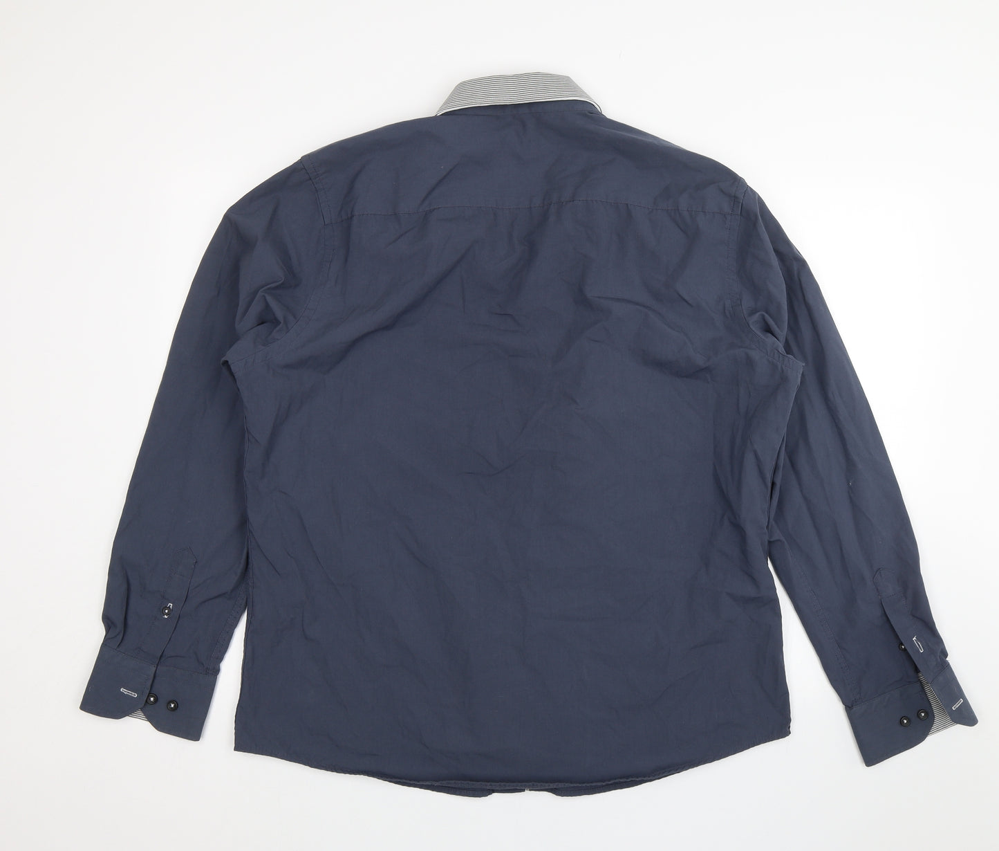 F&F Mens Blue    Dress Shirt Size XL