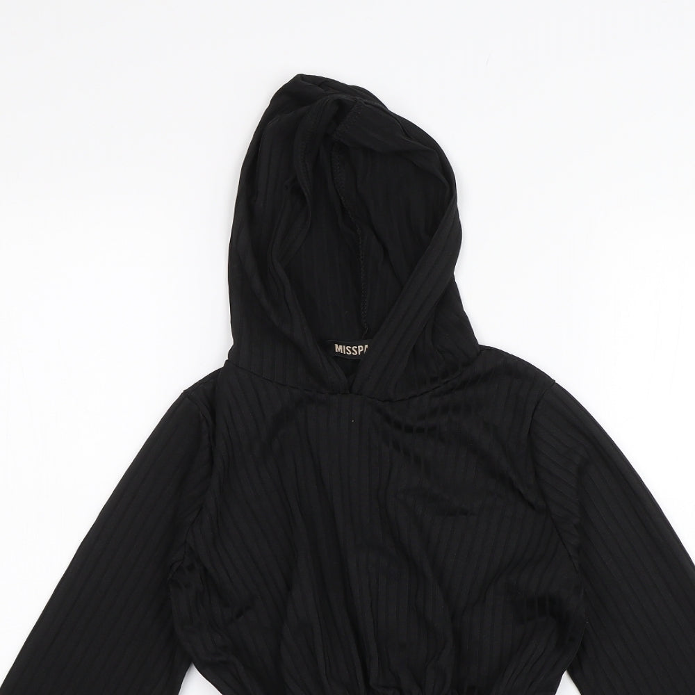 Misspap Womens Black   Basic Blouse Size 8