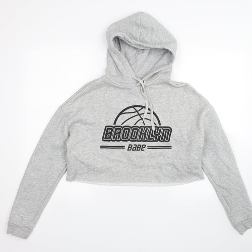 Divided Womens Grey   Pullover Hoodie Size S  - Brooklyn babe