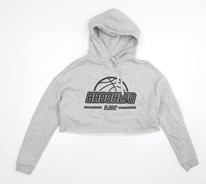 Divided Womens Grey Pullover Hoodie Size S - Brooklyn babe