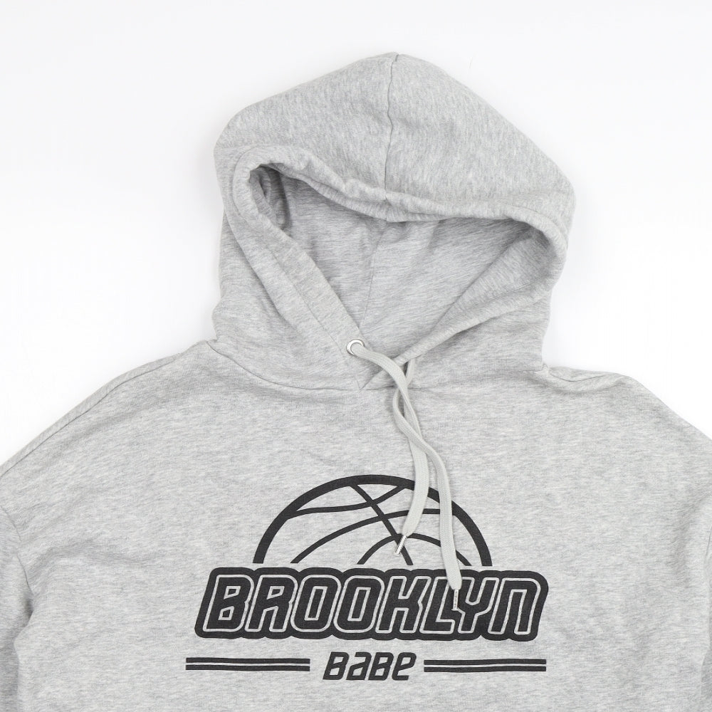 Divided Womens Grey   Pullover Hoodie Size S  - Brooklyn babe