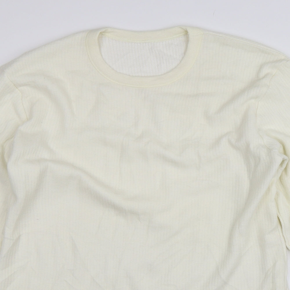 M&S Mens White   Pullover Jumper Size XL