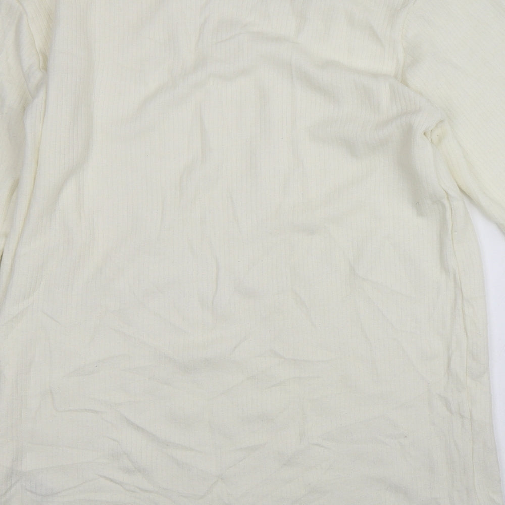 M&S Mens White   Pullover Jumper Size XL