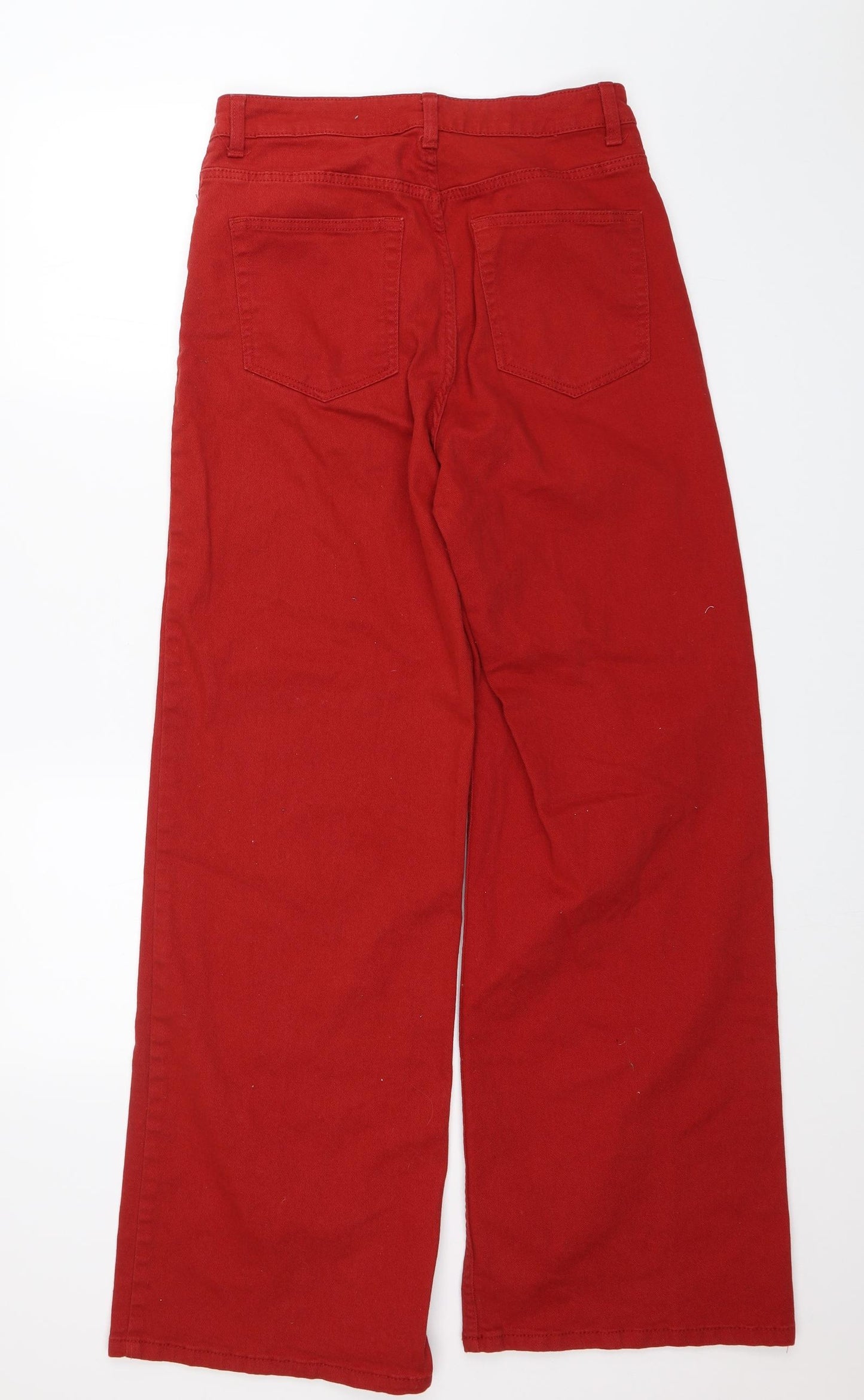 Divided Womens Red   Wide-Leg Jeans Size 14 L29 in