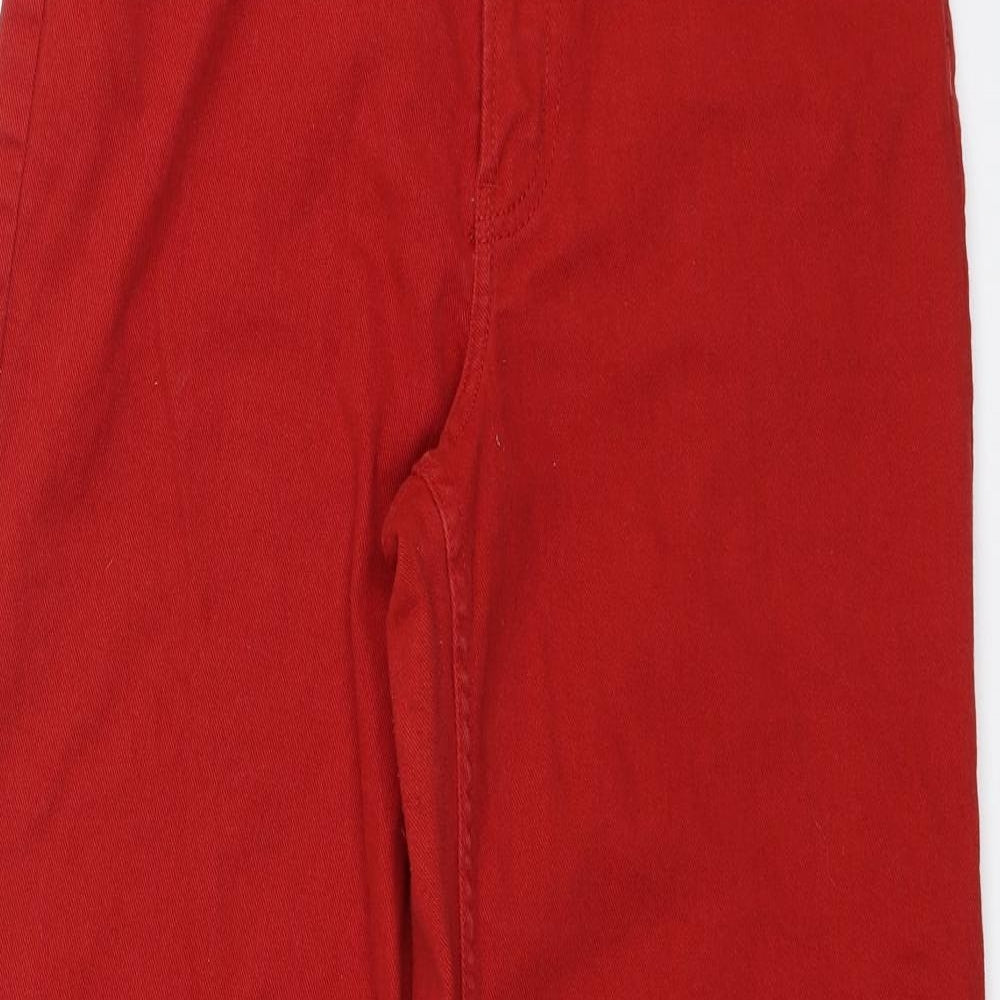 Divided Womens Red   Wide-Leg Jeans Size 14 L29 in